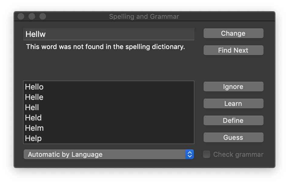 How to Spell Check you Swift code with Xcode 11
