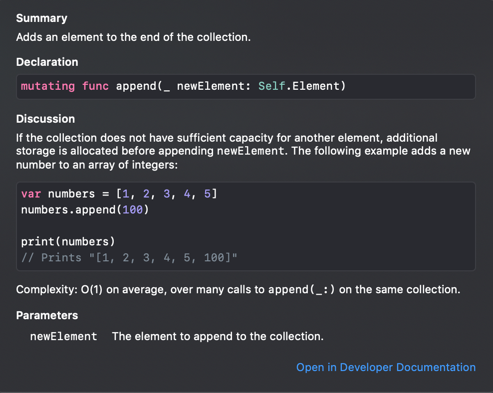 Parameter collection